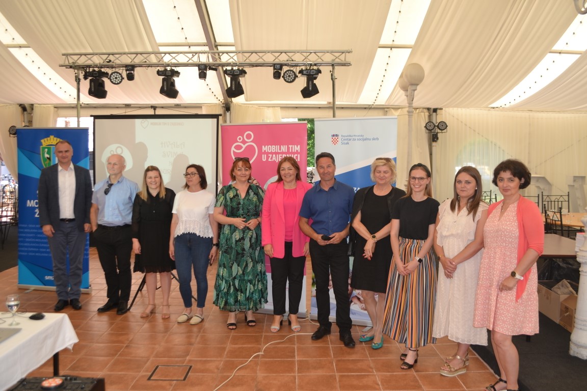 Zamjenik župana Mihael Jurić je u utorak, 14. lipnja 2022. godine, u restoranu „Stari grad“ u Sisku nazočio završnoj konferenciji projekta „Mobilni tim u zajednici“.