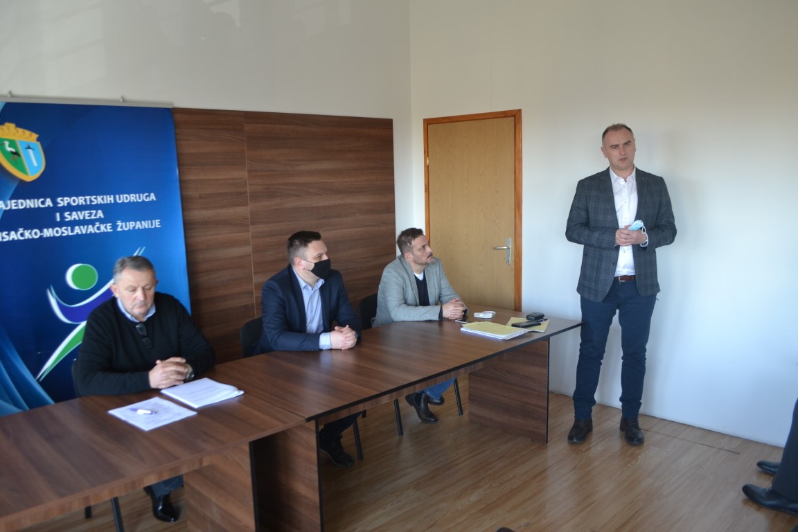 Zamjenik župana Mihael Jurić je u petak, 18. veljače 2022. godine nazočio redovnoj izbornoj sjednici Skupštine Zajednice sportskih udruga i saveza Sisačko-moslavačke županije