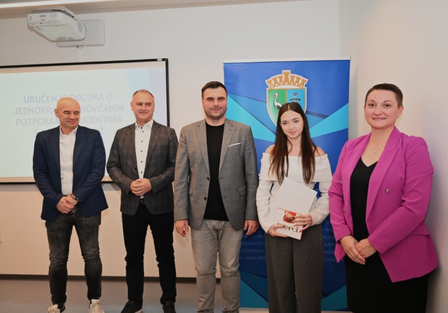 DODIJELJENE NOVČANE POTPORE REDOVITIM STUDENTIMA S PODRUČJA SISAČKO-MOSLAVAČKE ŽUPANIJE