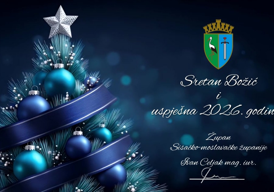Božićna čestitka župana Ivana Celjaka 